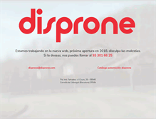 Tablet Screenshot of disprone.com